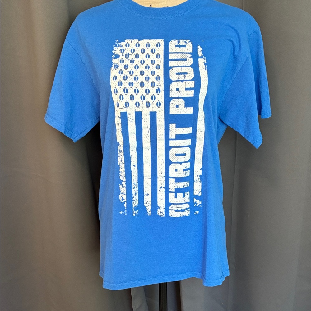 Port and Company Blue Graphic Tee